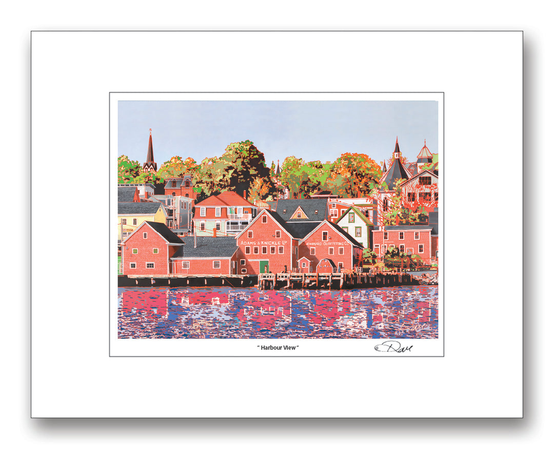 "Harbour View"  Art Card  11" x 14"